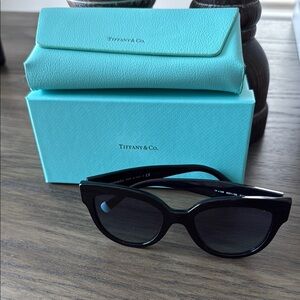 Tiffany & Co. Black Cat-Eye Sunglasses